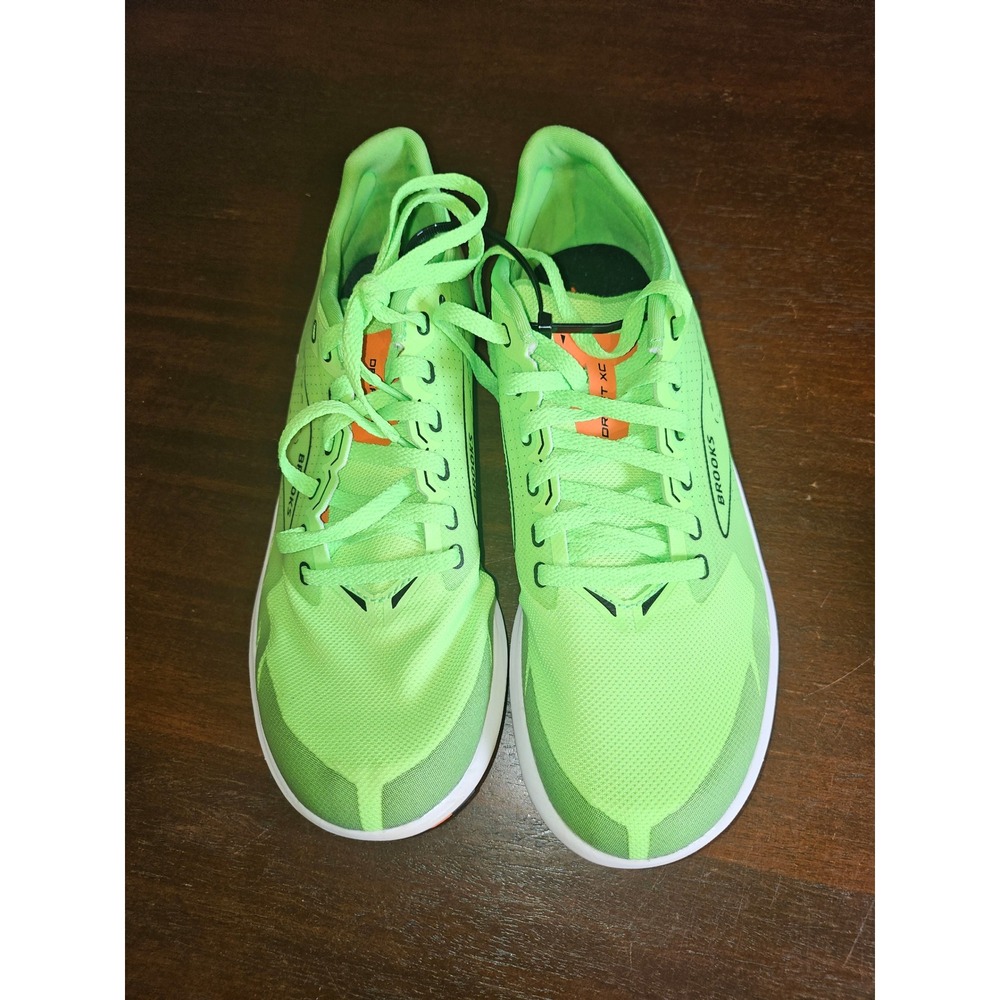 Brooks Draft XC Mens Size 7 Neon Green Track Field Spikes 1000391D308